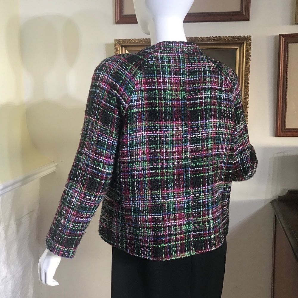 Talbots Multi-Colour Loomed Short Jacket - Picture 3 of 9